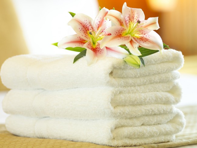 1 mal die Woche frische Handtücher